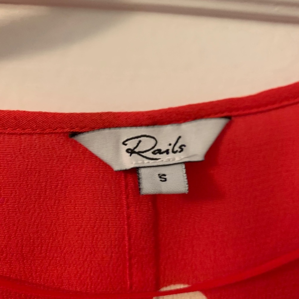 NWOT Rails Dot Print Wrap Top (Small) - Picture 7 of 8